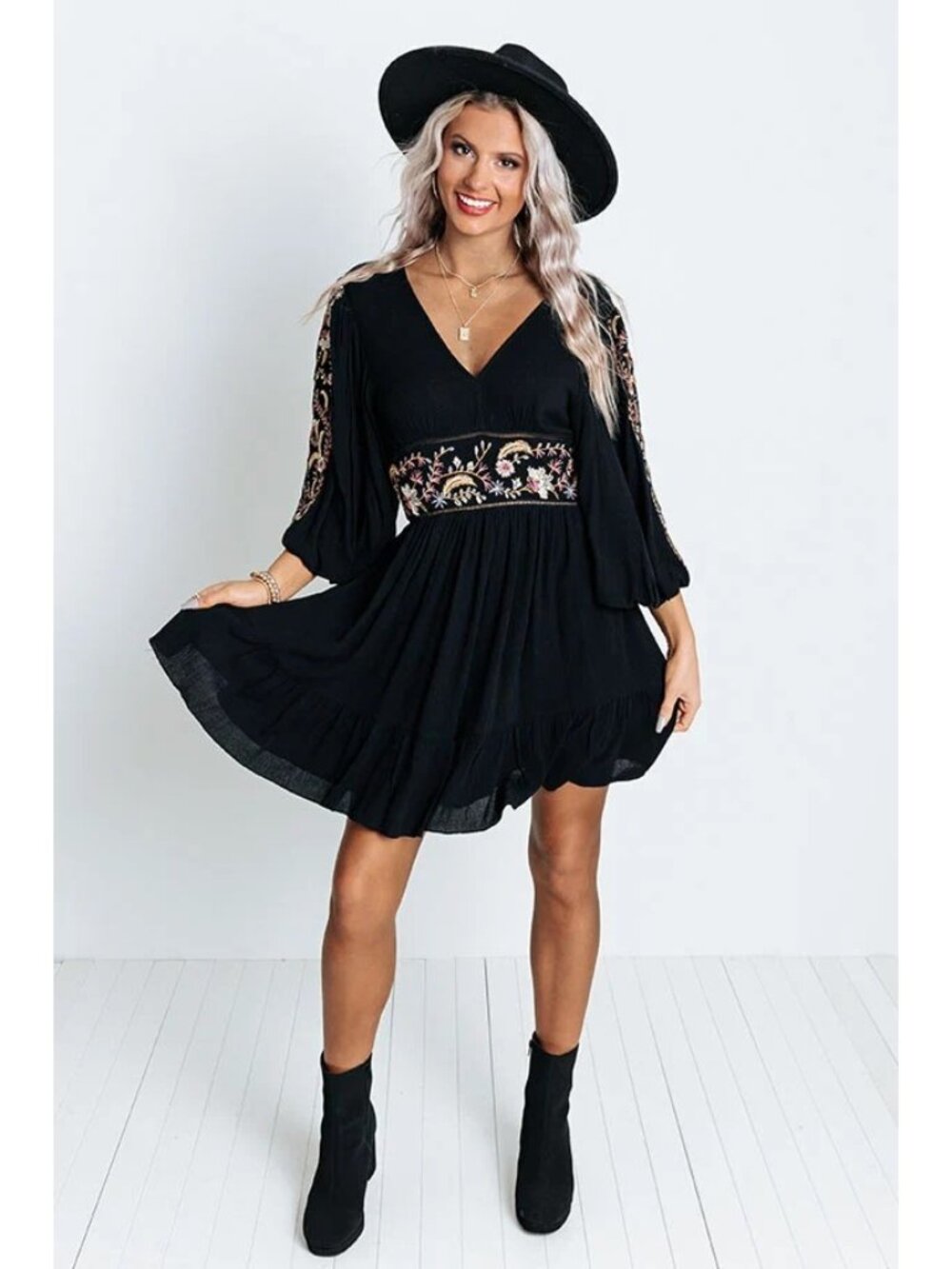 Impressions  / Fate Prosecco And Poise Embroidered Dress Size S